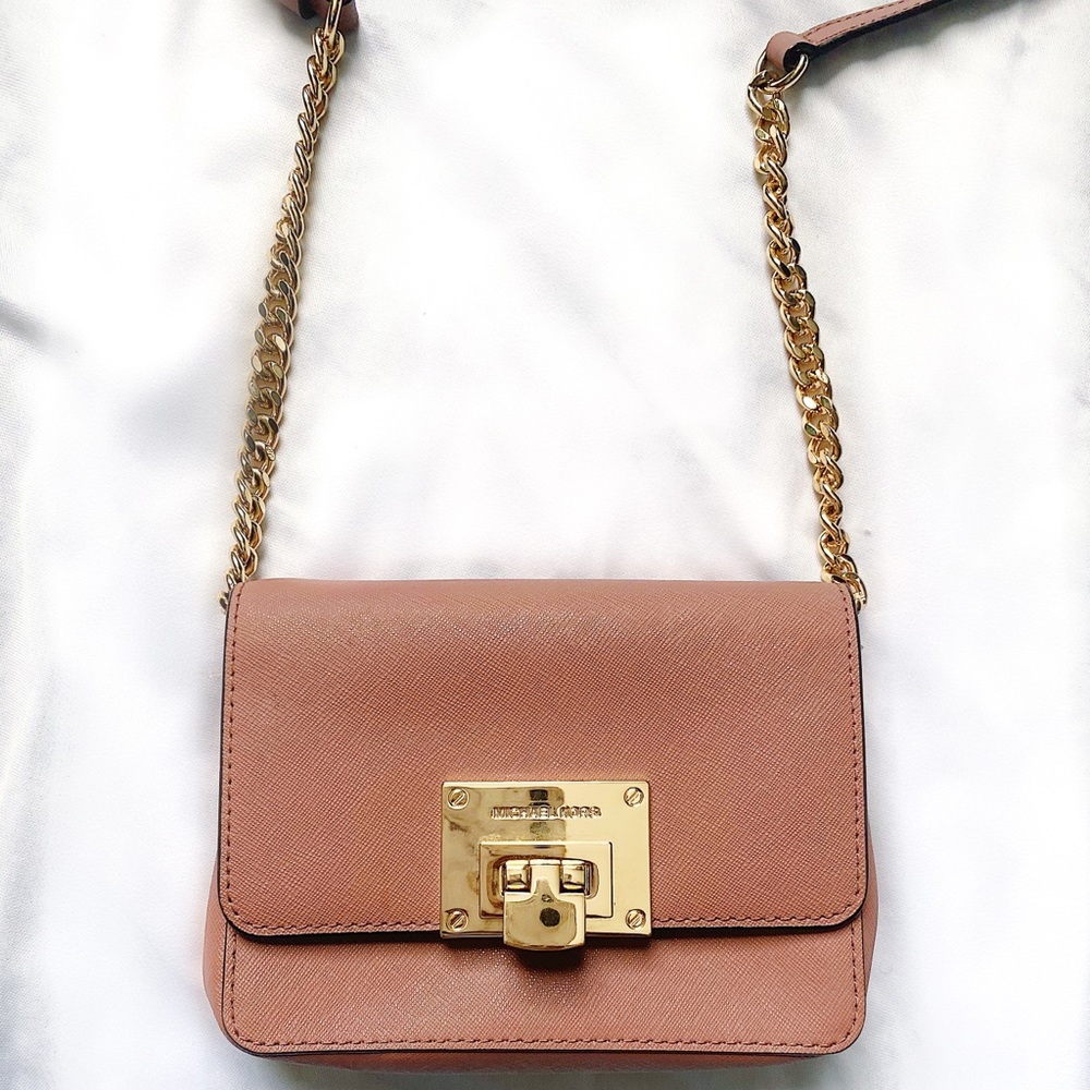 Michael Kors Blush Mini Bag w/ Rose Gold Hardware - Picture 6 of 8